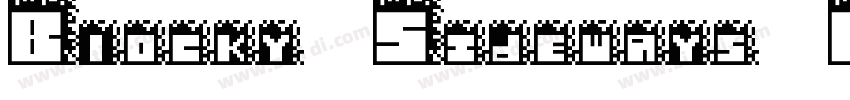Blocky Sideways Regu字体转换